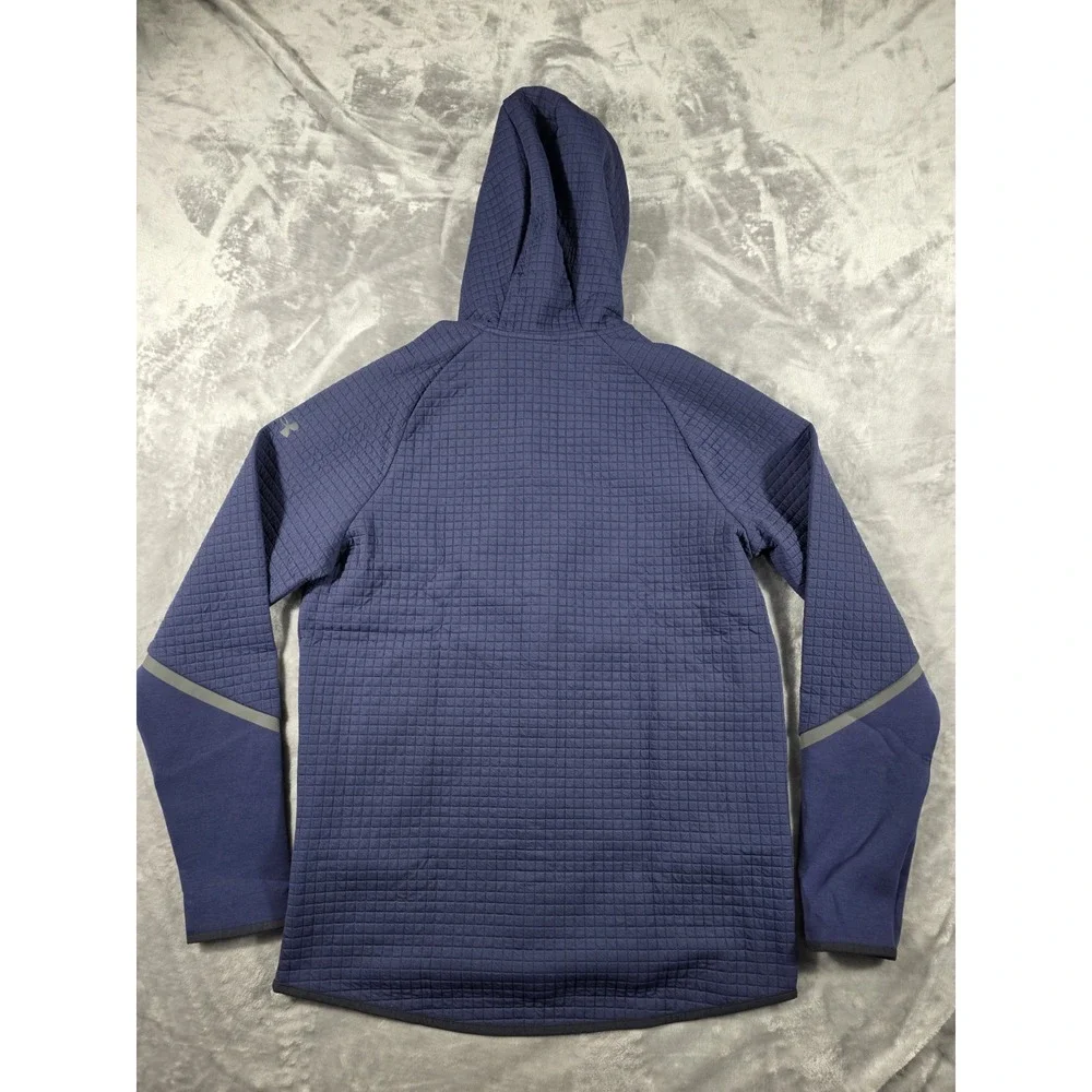 NWT Under Armour Unstoppable Tech Fleece Grid Full‎ Zip Hoodie Jacket Mens Small